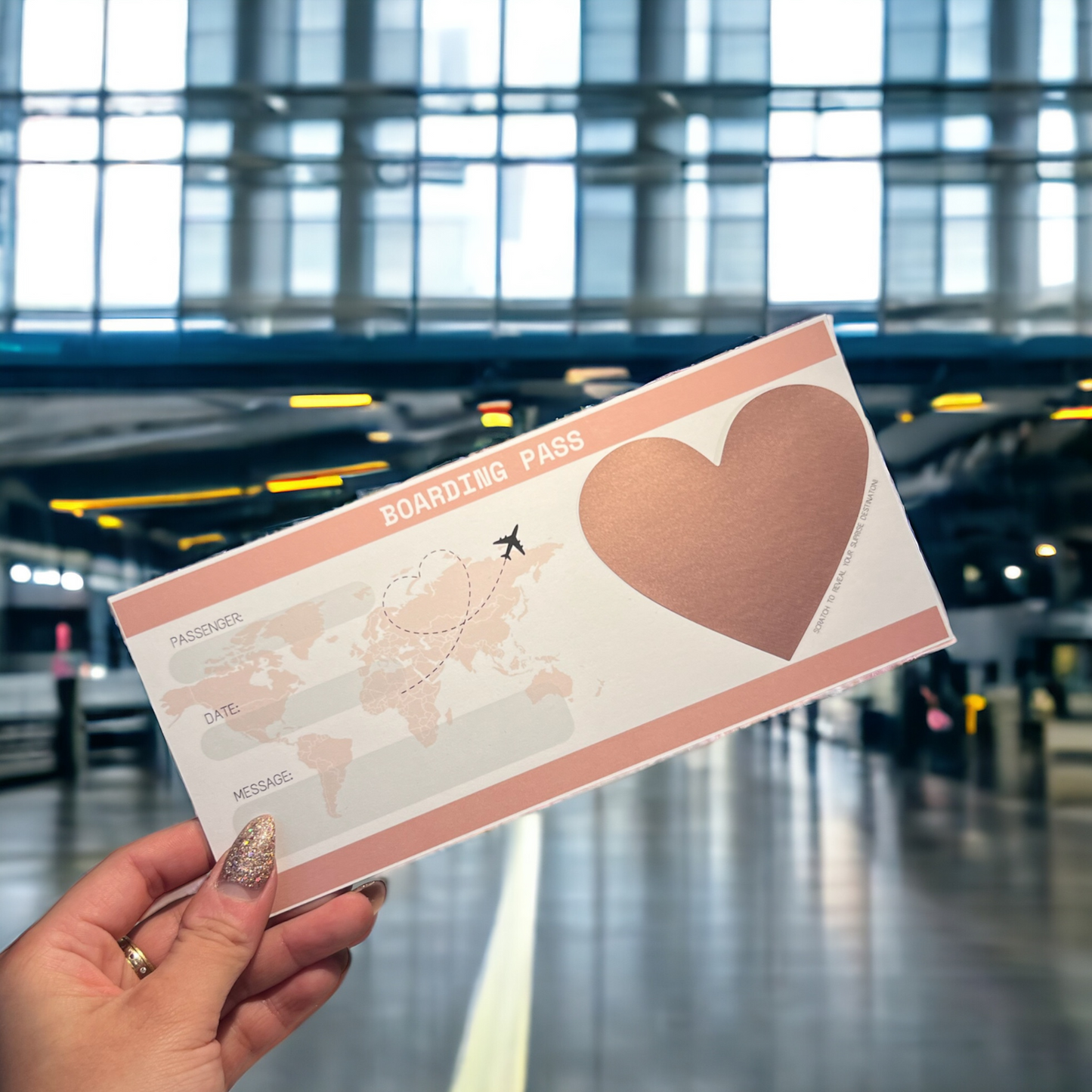 Create Your Own Scratch Surprise Boarding Pass Set | Personalised Boarding Card | Boarding Pass For Surprise Destination | Custom Boarding Pass