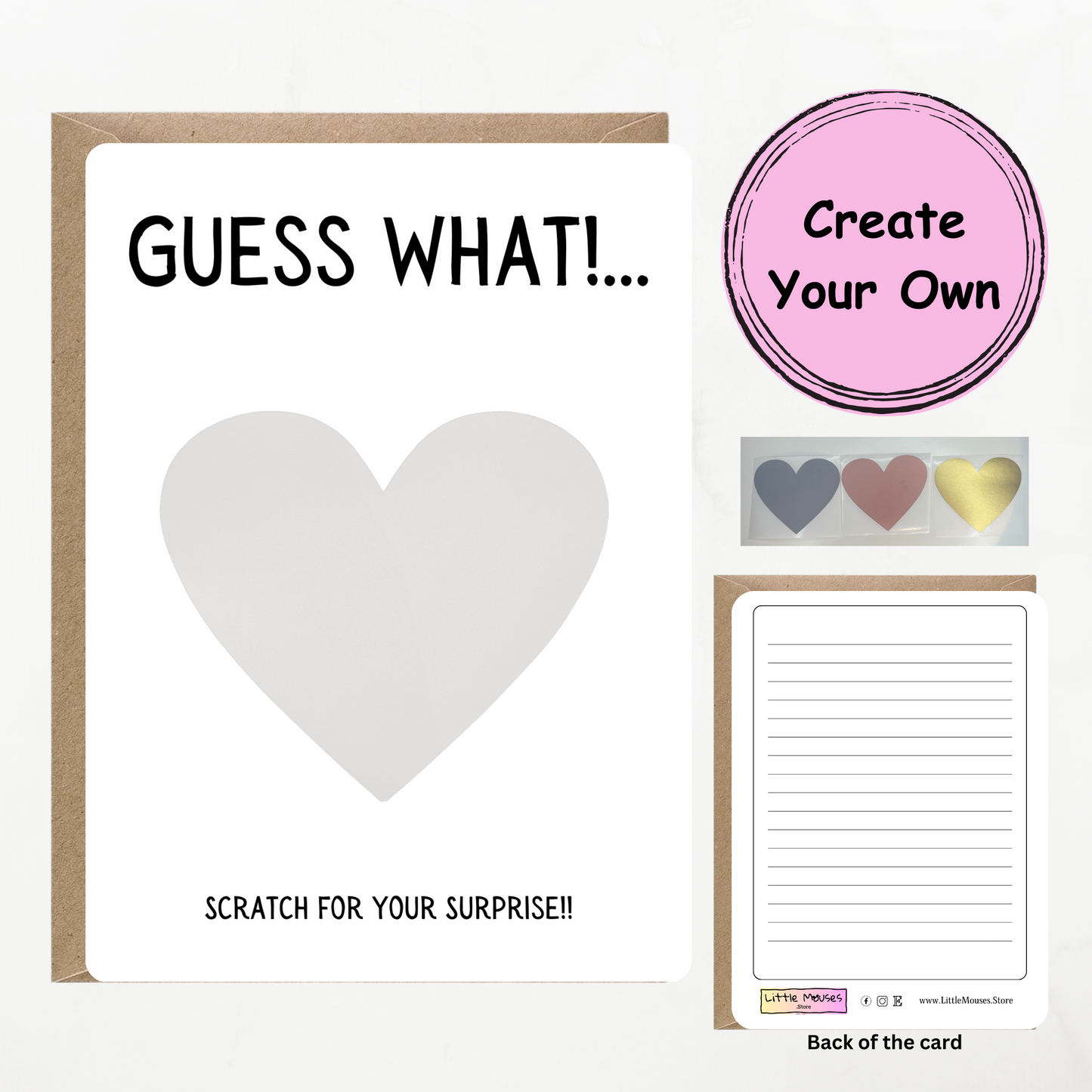 Create your own scratch off card | Guess what surprise | Surprise card | Card making set | DIY | Surprise reveal