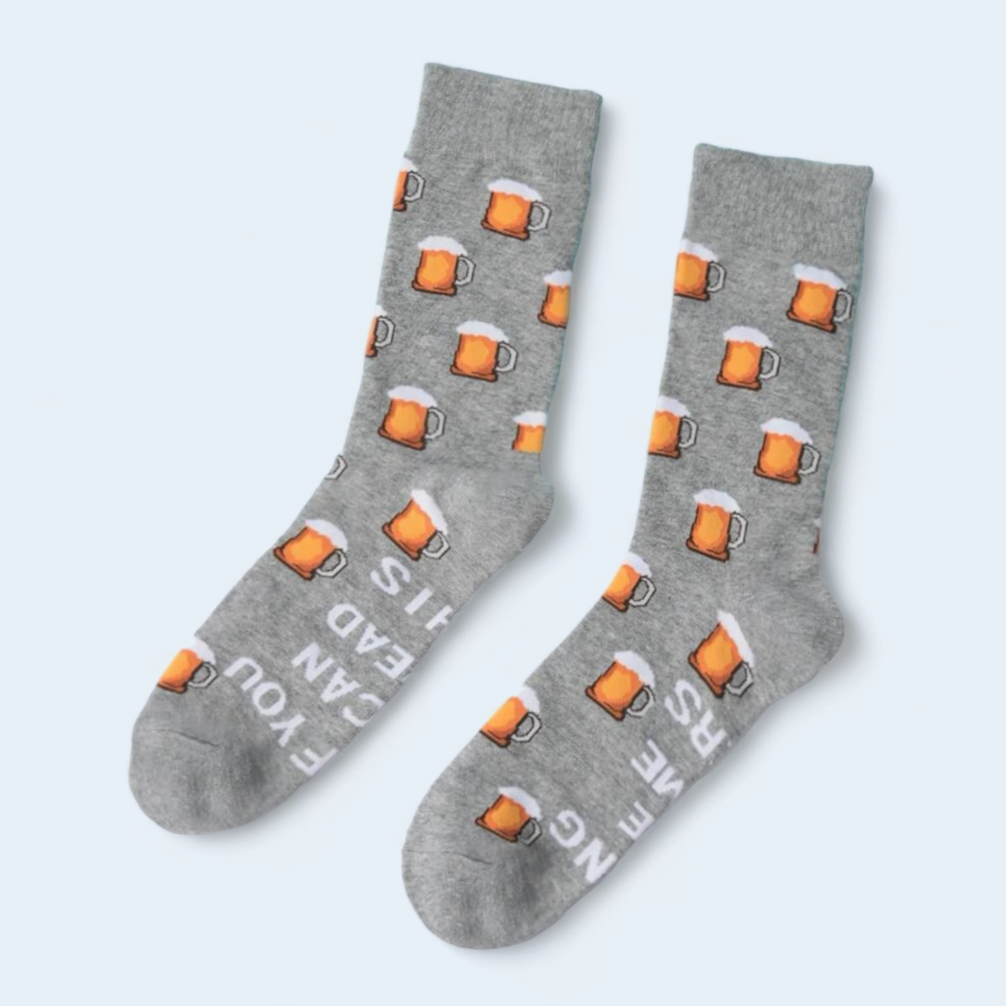 Beer Pattern Crew Socks