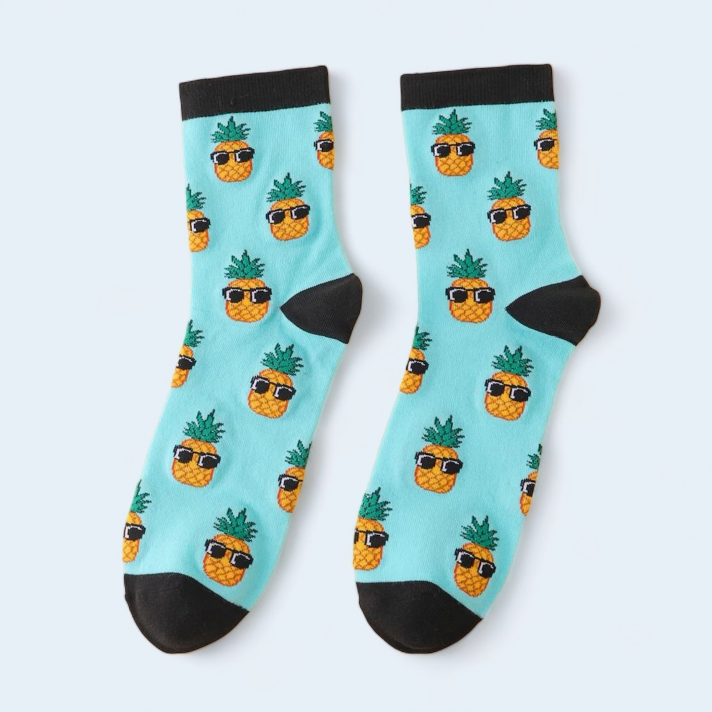 Pineapple Pattern Crew Socks