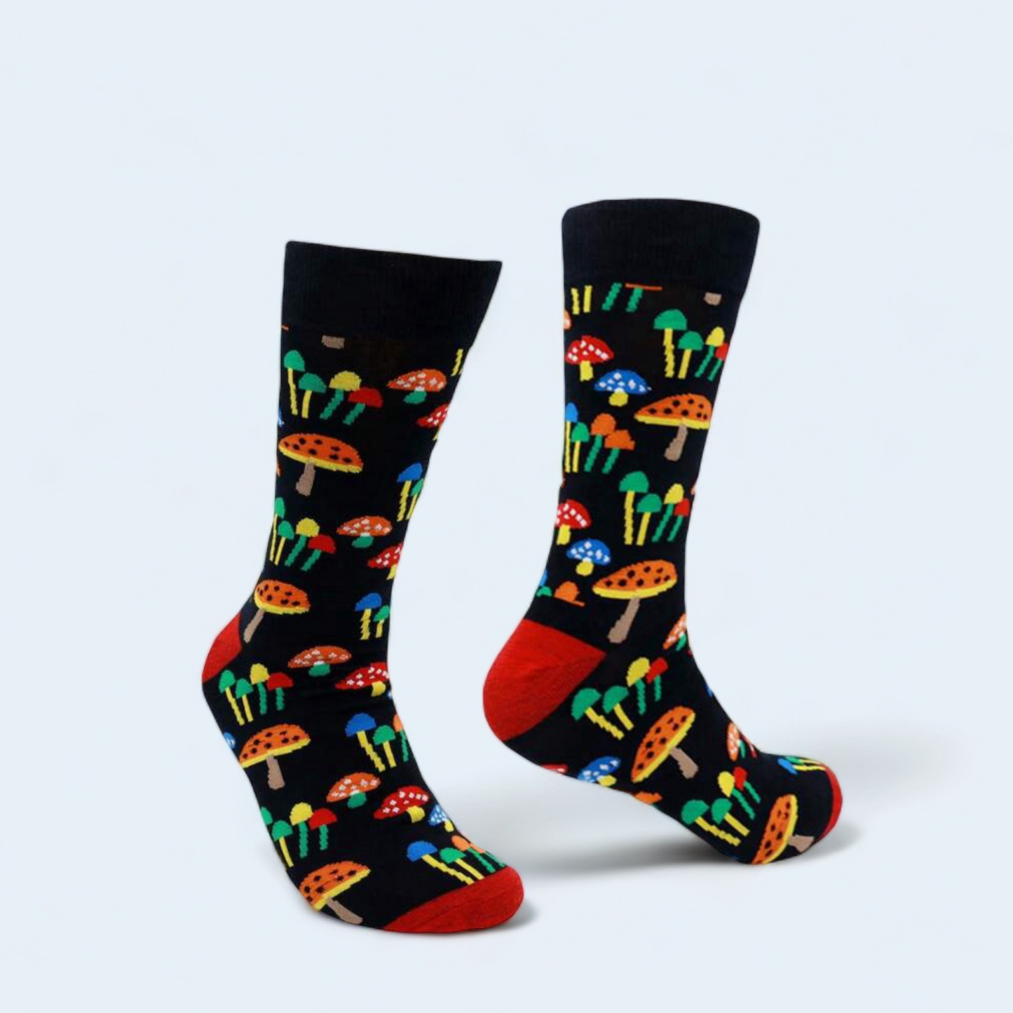 Mushroom Pattern Fashion Crew Socks