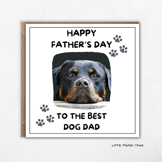 Personalised Photo Father's Day Card | To The Best Dog Dad