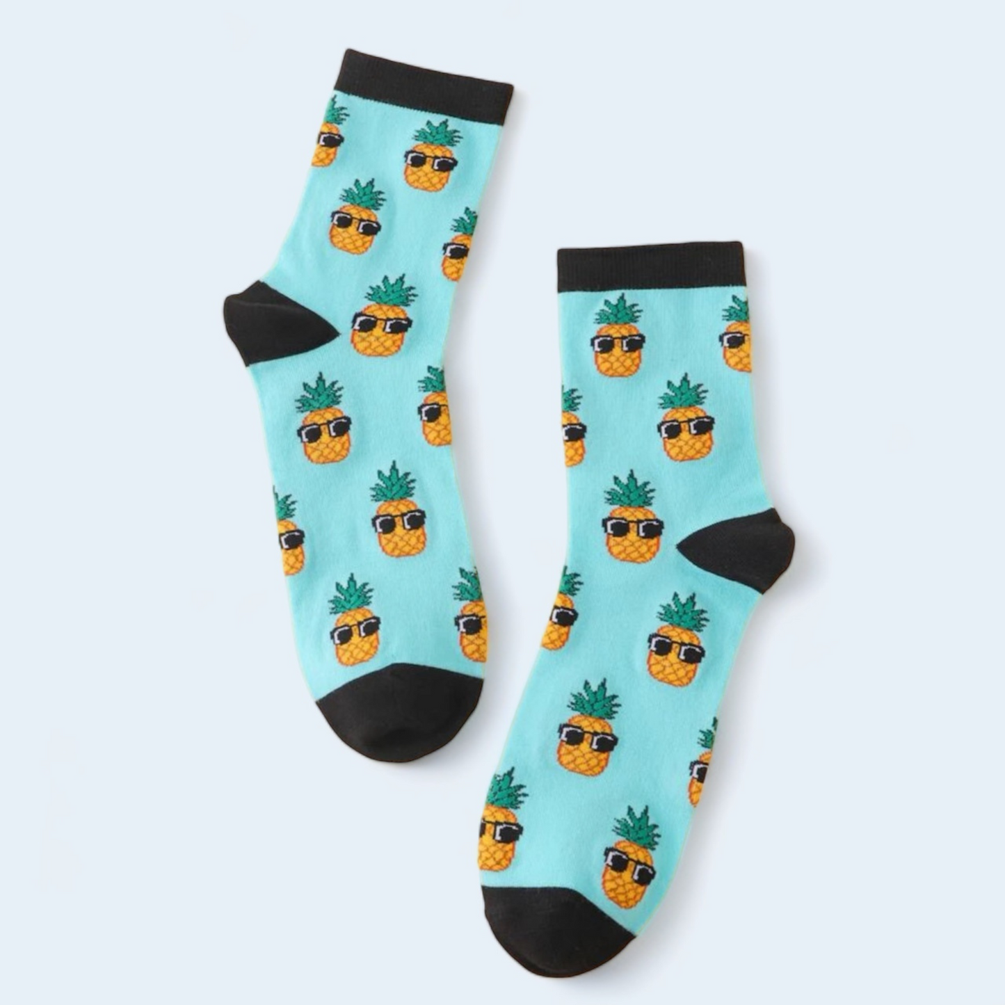 Pineapple Pattern Crew Socks