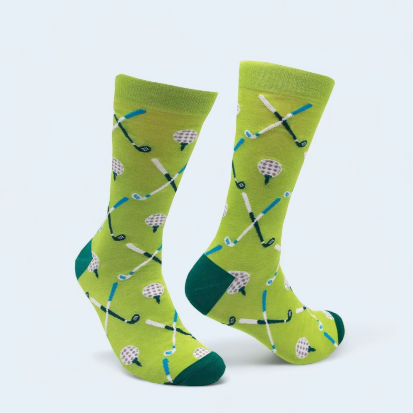 Golf Ball Pattern Casual Crew Socks