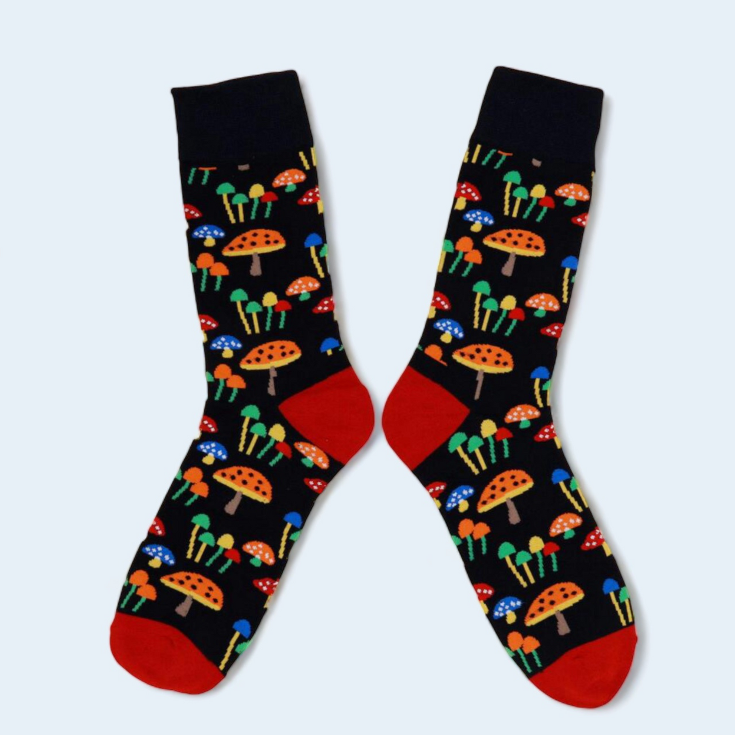 Mushroom Pattern Fashion Crew Socks