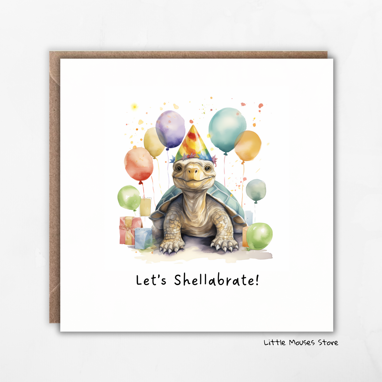 Let's Shellabrate! - Funny Tortoise Birthday card