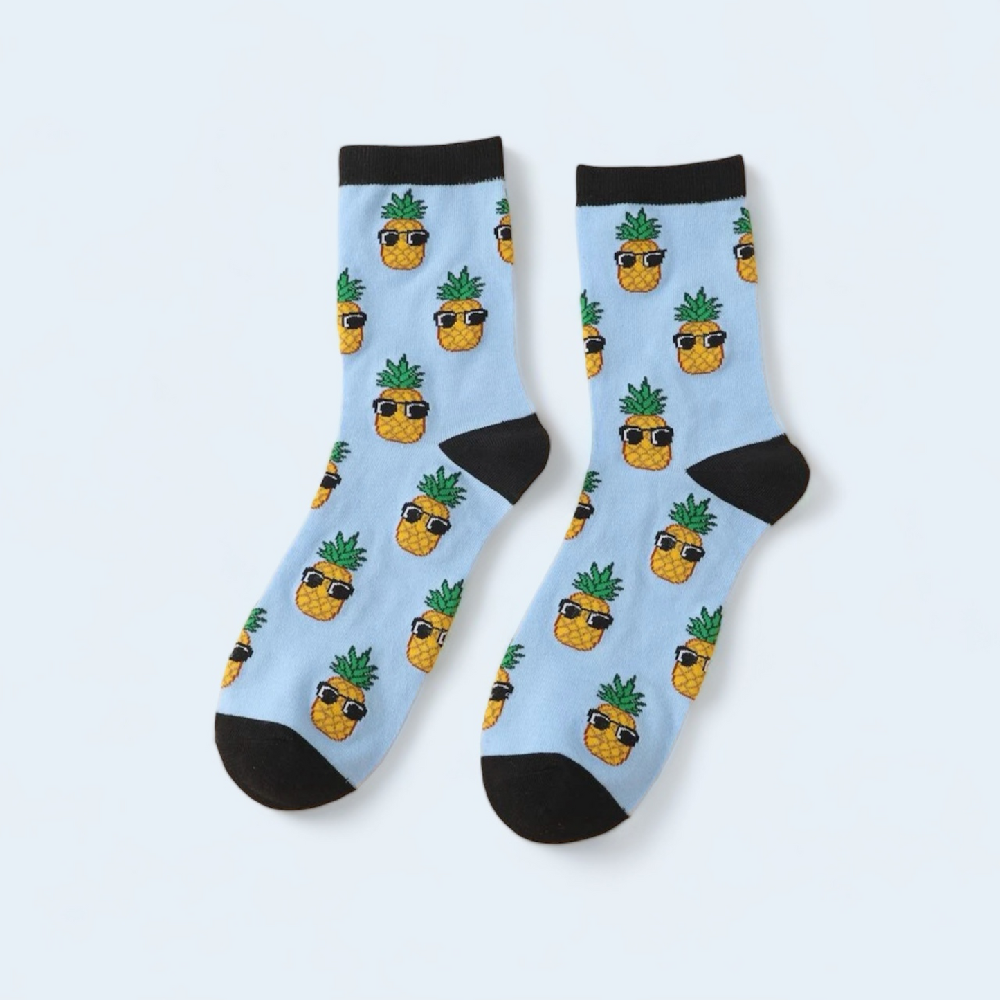 Pineapple Pattern Crew Socks