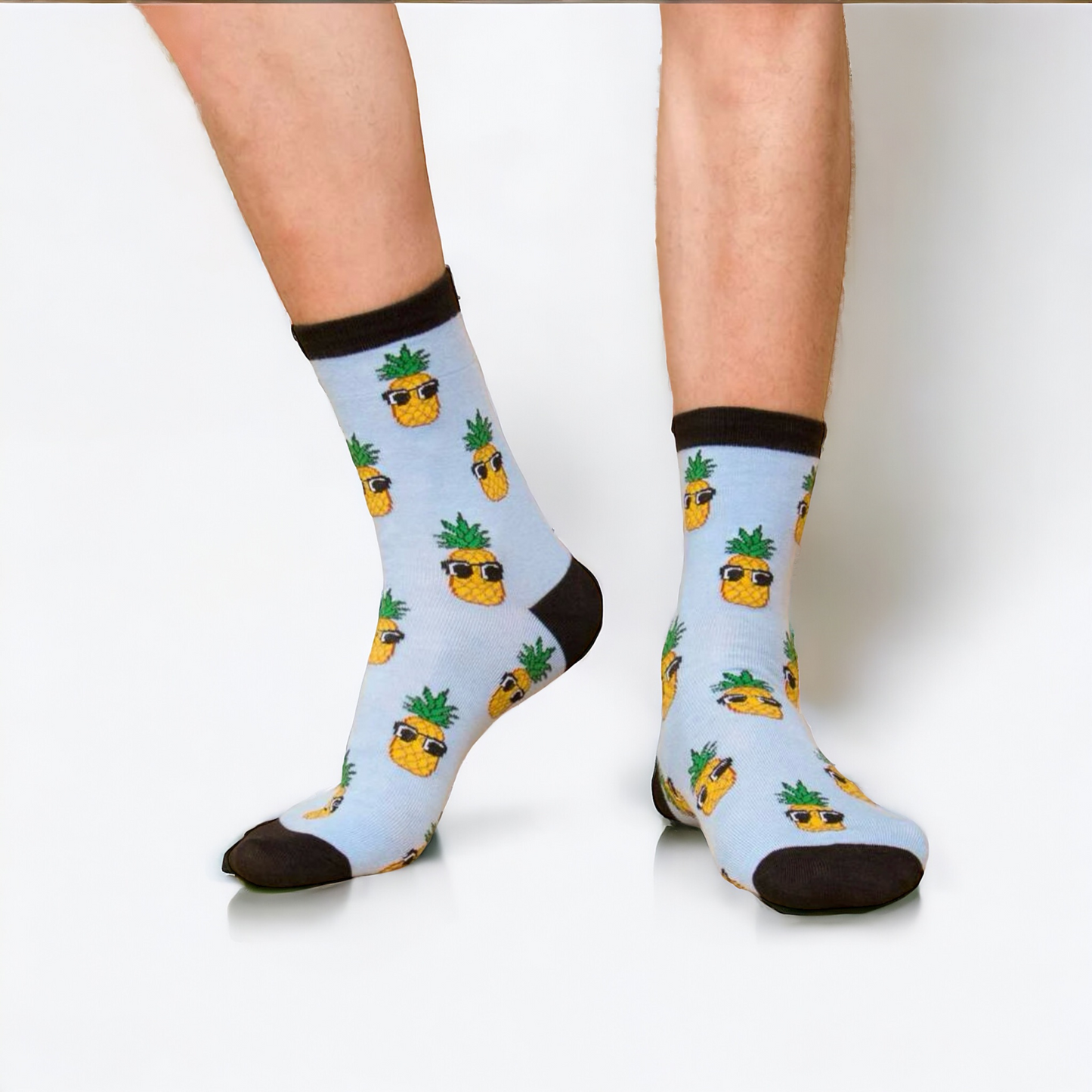 Pineapple Pattern Crew Socks