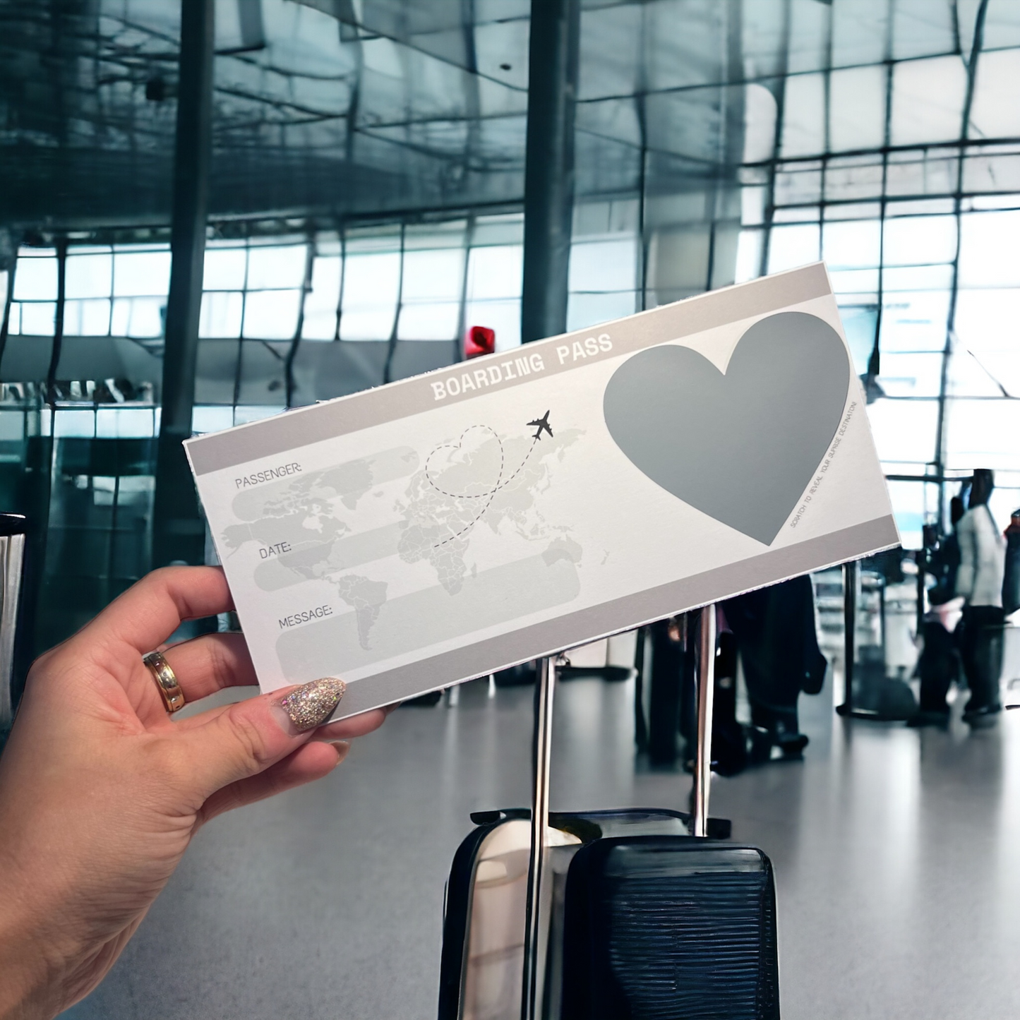 Create Your Own Scratch Surprise Boarding Pass Set | Personalised Boarding Card | Boarding Pass For Surprise Destination | Custom Boarding Pass