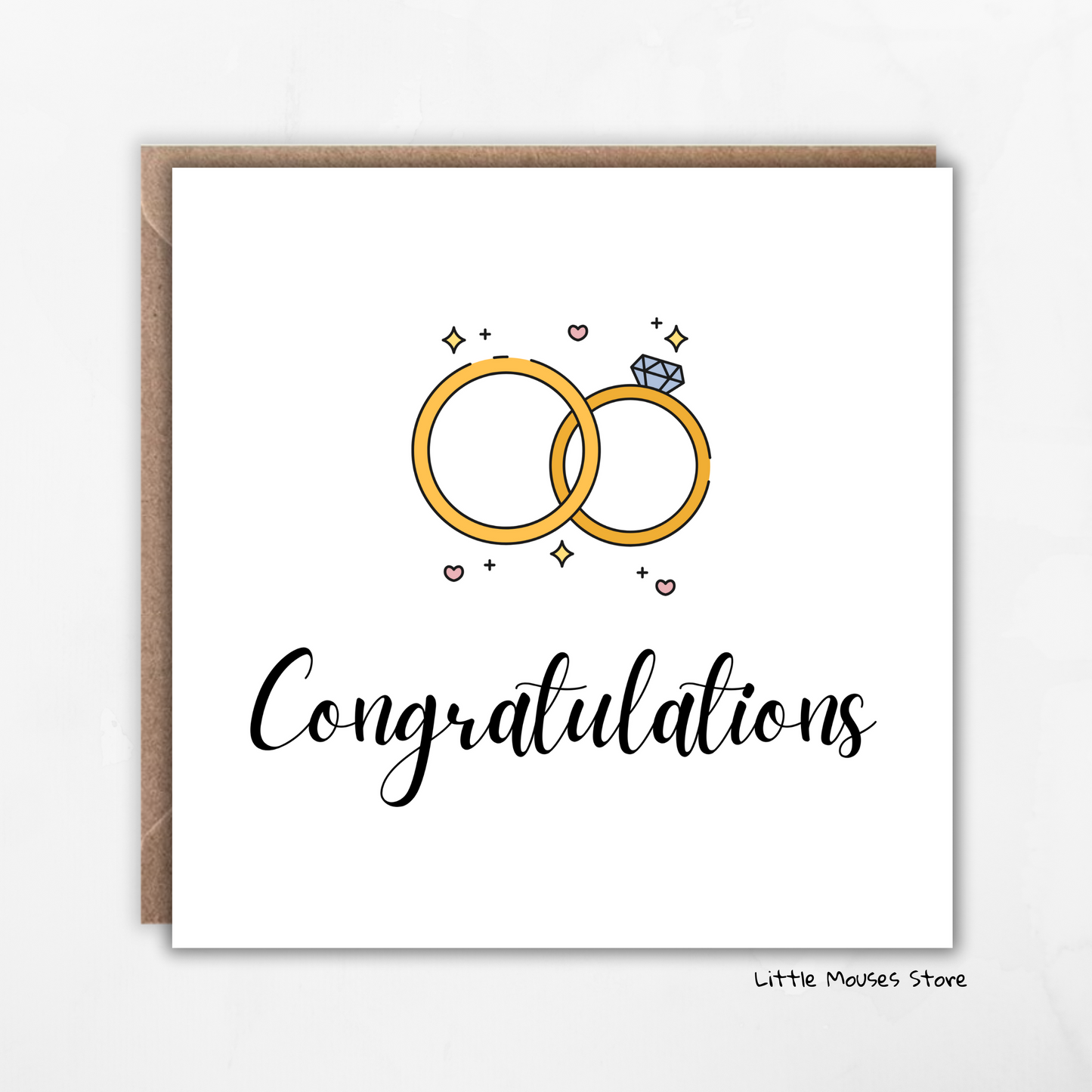 Engagement, Marriage Congratulation Card